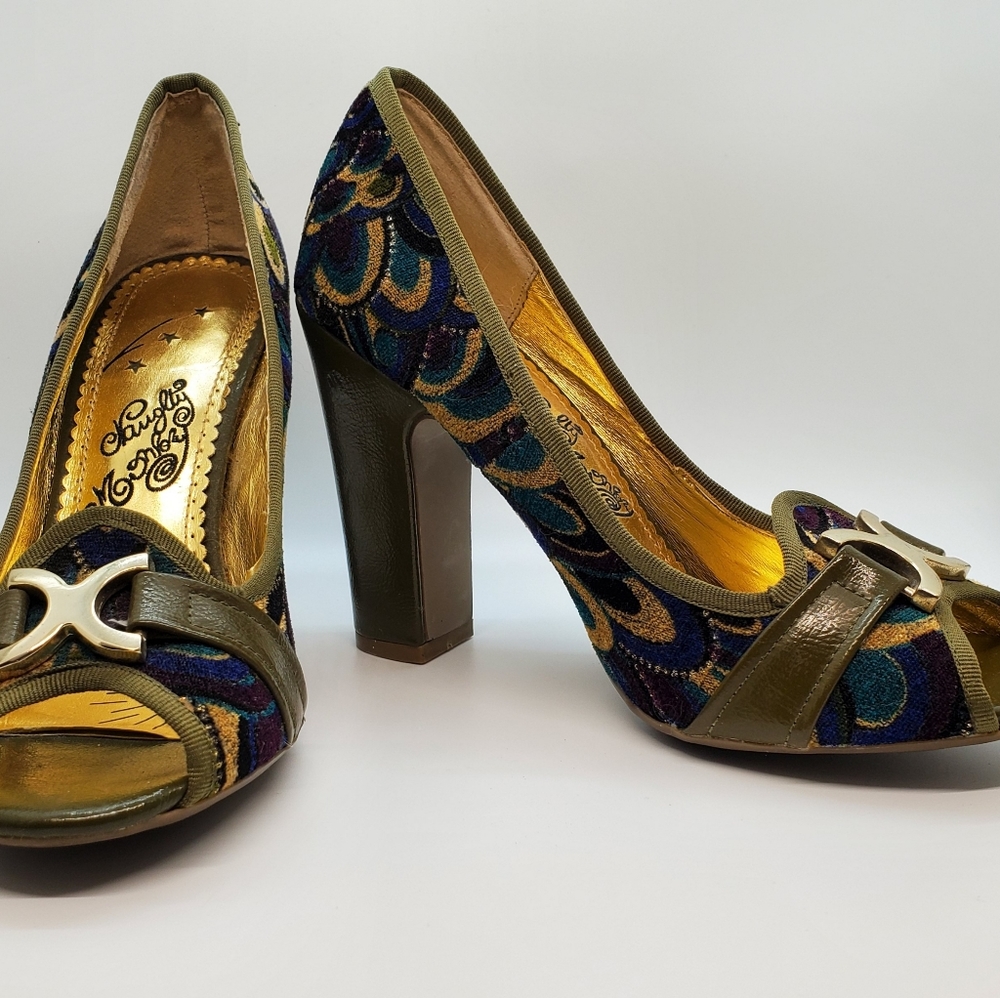 Naughty Monkey (8) vintage inspired chunky heels